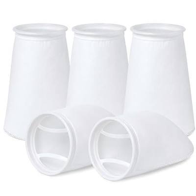 Aquarium Filter Socks 7 x 12 Inch, 5 Pack 300 Micron Felt Filter Bags with Reinforced Plastic Ring, Reusable Sump Filter Socks for Saltwater, Freshwater and Reef Aquarium Filtration
