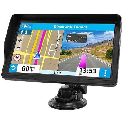 GPS Navigator for Car Truck RV, 9-Inch HD Touchscreen GPS for Car with 2026 Maps Free Lifetime Updates, Voice Turn-by-Turn Guidance, Speed & Red Light Camera Alerts, Custom Truck Routing