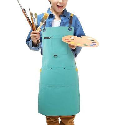 Kids Art Aprons for Painting, Gardening, Cooking, Multiple Pockets, Kids Smock for Boys & Girls, Waterproof (Age6-12)