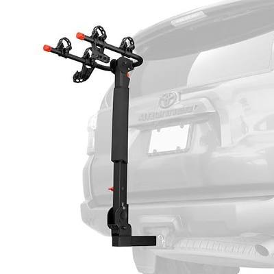 Retrospec Lenox 2-5 Bike Rack Hitch for Car, Truck, SUV - 2in Hitch Mount with Foldable Steel Frame, Anti-Rattle Adapter & Tie Down Straps