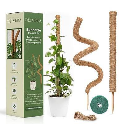 Folvera Bendable Moss Pole for Monstera – 2 Pack, 28 Inch Coco Coir Plant Support for Climbing Plants, Philodendron & Pothos, Flexible Aluminum Core for Indoor Plants