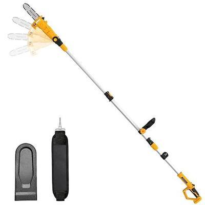 SHOHO Cordless Pole Saw Compatible with Dewalt 20V Max Battery (Tool Only) | 8-Inch Electric Pole Saws for Tree Trimming, Extension to 14.8-Ft, Auto Lubrication System, 4-Angle Adjustable Head Pole Saw