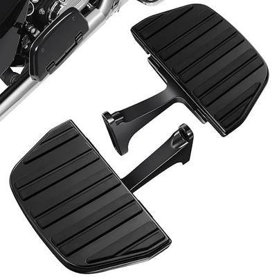 Amazicha Passenger Footboard Floorboard with Mount Bracket Kits 03 Fit for Harley Davidson Touring Street Glide Road King Road Glide Electra Glide Ultra Classic 1993-Later Black