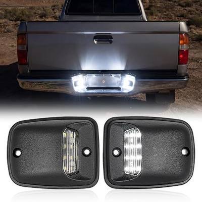 License Plate Lights for Tacoma 1995-2004, T100 1992-1998 | 12 SMD LED 6000K White|Tag Light|IP67 Waterproof|DOT & SAE Approved|Plug and Play|Clear Lens|OEM 00228-34938|2-Pack