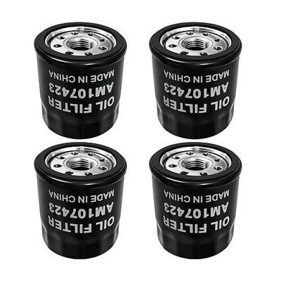 4 Pack AM107423 Oil Filter for John Deere AM101054 AM116304 Replace for Kawasaki 49065-0724 49065-7010 for Kawasaki FH721V FX801V FX850V FX1000V FJ180V FH601-770D Engines Lawn Mower