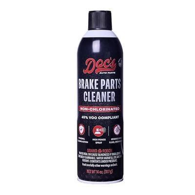 Doc’s Brake Parts Cleaner, Non-Chlorinated – Fast-Drying Brake Cleaner | Removes Brake Dust, Grease, Oil & Brake Fluid | Residue-Free Formula – 1-Pack (14 oz)