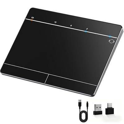 Wireless Bluetooth Trackpad for Windows 10/11, Supports 3 Connection Modes, High-Precision Multi-Gesture Touchpad, Compatible with PC Laptop Computer