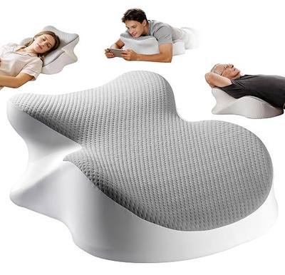 Reading Pillow for Bed - Back Rest Pillow | Ergonomic Memory Foam Comfort Wedge Support for Bed, Couch & Floor