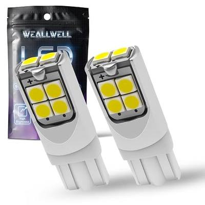 194 Bulbs with 3030 Chips,6000K White 500LM Ultra-Bright Car Lights, Fits T10 168 2825 W5W Sockets, Tool-Free Install for Interior Dome Map Door Trunk License Plate Lights,Pack of 2