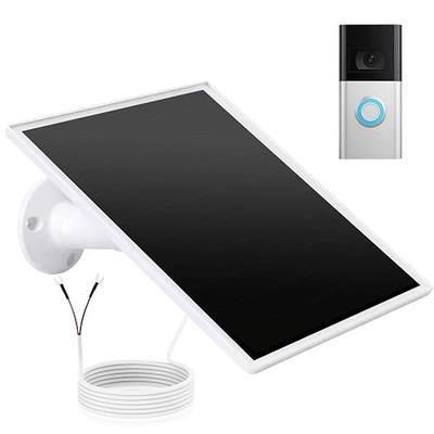 Solar Panel Charger for Ring Video Doorbell 3/3+/4, Battery Video Doorbell Plus, 5W 5V Waterproof