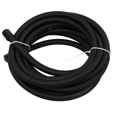 LokoCar 10AN PTFE Fuel Hose E85 Nylon Stainless Steel Braided 20FT Black | Compatible with high-pressure EFI resists ethanol corrosion ultra-low permeation liner flexible withstands heat and abrasion