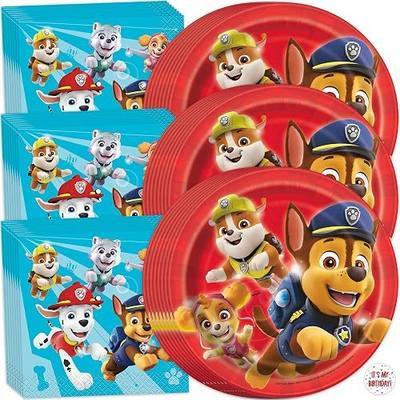 Paw Patrol Plates and Napkins 32-Pack - Birthday Decorations for Party | Dessert Sized, Made in USA, Officially Licensed, Serves 32 Guests