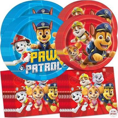 Paw Patrol Plates and Napkins - Paw Patrol Birthday Decorations for Party | Officially Licensed, Made in USA, Serves 16 Guests, With Dinner and Dessert Plates, Napkins