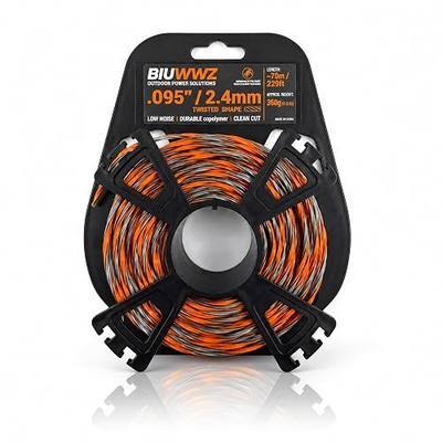 9304303 Carbon Trimmer Line, 0.095 Inch x 229 Ft Cross-Shaped CF3 Pro,High-Strength Carbon Polyamide Replacement Line Compatible with Most Gas & Electric Trimmers