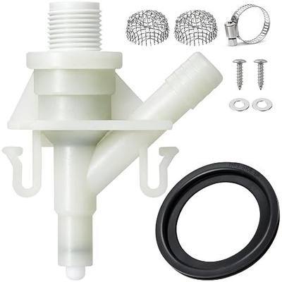 Upgraded 385311641 RV Toilet Water Valve Replacement Kit with 385311658 Seal, 9-Piece Complete Kit for Dometic 300 310 320 Pedal-Flush Toilets, Freeze & Leak Resistant