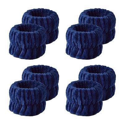 8 Pcs Wrist Bands for Washing Face, Face Wash Wristbands, Stretchy Absorbent Wash Band for Woman Children, Microfiber Face Washing Wristbands Sweatband for Women Prevent