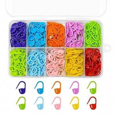 200Pcs Crochet Stitch Marker Knitting Crochet Locking Stitch Multi-Color Markers Stitch Markers Clips for Handwork Knitting Craft