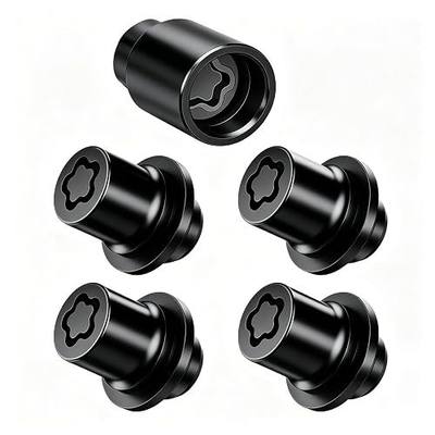 Wheel Lock Lug Nut Anti Theft Set for Toyota Lexus, Compatible with Camry Tacoma Corolla RAV4 Highlander Tundra Sienna, M12 x 1.5 Thread Size, Replace 00276-00900, Black