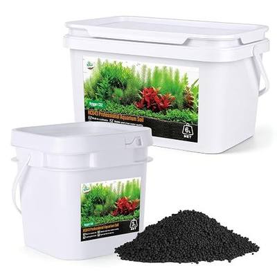 Premium Upgraded Aquarium Soil, 1-5mm Nutrient-Rich Water Grass Mud for Planted Tanks, Dust-Free & No Rinse, Safe for Fish & Shrimp (11 Pounds)