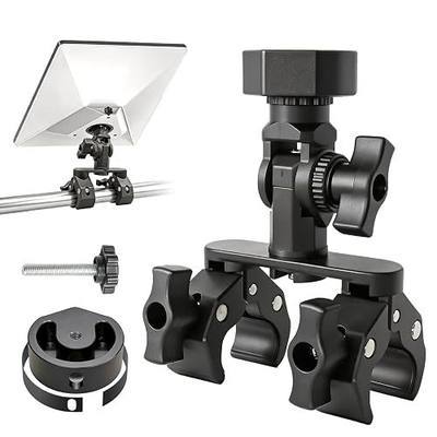 Starlink Mount for Starlink Mini, Dual-Clamp Starlink Mini Pole Mount Kit for RV Ladder & Roof Rack, Lightweight Aluminum & Nylon Starlink Mini RV Mount with 1/4"-20 for Camping Van Boat