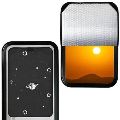 Yoleshy RV Door Window Shade Cover Blackout Fabric RV Window Cover for Inside Camper Block UV Rays and Privacy Protection for Trailer Motorhome Camping Accessories Starry Sky Pattern 16 X 25 Inch