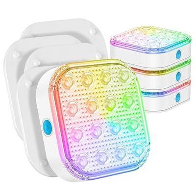 Submersible LED Pool Lights, 16 Color Changing, Rechargeable, Magnetic Floating, Waterproof, for Pool, Vase, Decor 4 Pack