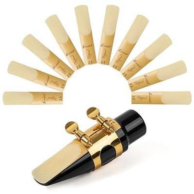 Alto Saxophone Reeds 10 Pack, Traditional Sax Reeds, Rich and Stable Tone, Perfect for Beginners, Students, Performers and Daily Practice, Strength 2.5