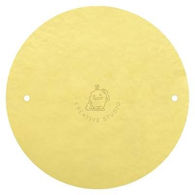 BatMate for Ceramics & Pottery 12":Anti-Slip, Eliminate Wobble & Ensure Perfect Centering, No Pins Needed, Strong Water-Adhesion Grip, Washable & Reusable Supplies for Pottery Wheel Tools Yellow 1 PC