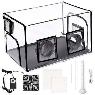 Mushroom Growing Tent Kit with Humidifier, Fan and Clear Window | Filtered airflow, humidity control and an ultra-clear wrinkle-free viewing window support clean indoor mushroom cultivation