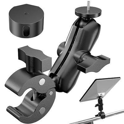 BURMONG 2026/2025 Starlink Mini Clamp Mount, Star Link Mini Pipe Mount with 2025 Pipe Adapter, Aluminum Alloy Adjustable Mounting for Camper, RV Ladder, Pole, Yacht, Guardrails (1/4"-20 Thread)
