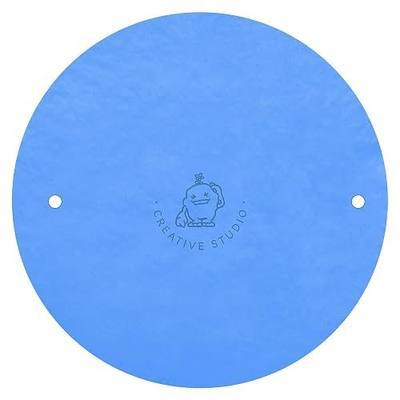 BatMate for Ceramics & Pottery 12":Anti-Slip, Eliminate Wobble & Ensure Perfect Centering, No Pins Needed, Strong Water-Adhesion Grip, Washable & Reusable Supplies for Pottery Wheel Tools Blue 1 PC