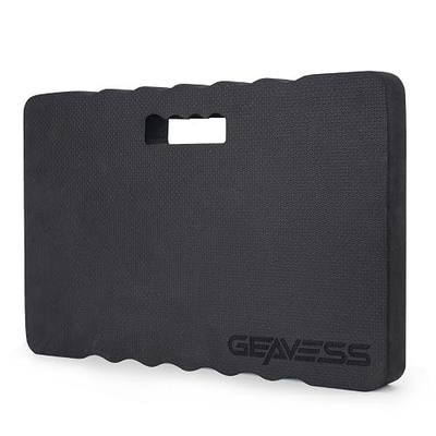 Garden Kneeling Pad, 1.5" Extra Thick, Comfortable & Durable, 17.5"x11", Black | Foam Knee Pad with Handle, Supportive Knee Cushion, for Gardening, Yard Work, Car Repairing, Workshop, Baby Bathing