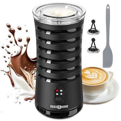 Electric Milk Frother, Paris Rhône 4-in-1 Milk Steamer and Frother, Hot & Cold Foam Milk Warmer with Temperature Control, Auto Shut-Off Frothers for Coffee, Latte,Macchiato, Cappuccino