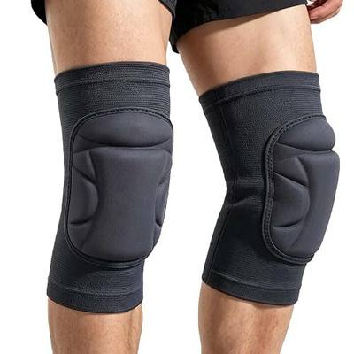 Working Knee Pads for Men Women, Soft Knee Sleeve for Garden Clean Tile Installation, Waterproof Volleyball Kneepads for Skating Biking, Adult Non-Slip Knee Protector for Kneeling Crawling, Black L