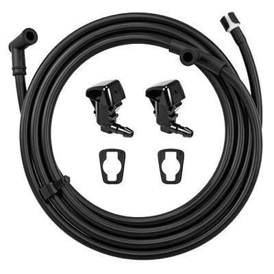 Windshield Washer Nozzle & Hose Kit for Ford F250 F350 F450 F550 Super Duty 2011-2016 – Restore Clear Vision, Strong Spray, Easy DIY Replacement (Replace BC3Z-17603-A, BC3Z-17K605-B)