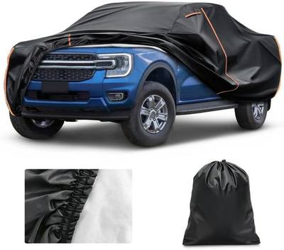 Truck Cover Custom Fit for Ford Ranger 2024–2026 Crew Cab (SuperCrew), Waterproof PEVA with Soft Cotton Lining, All Weather Protection, Full Pickup Cover with Door Zipper