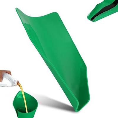 Flexible Oil Funnel Reusable Draining Tool Form a Foldable Funnel Spill-Free Oil Change Filling Moldable Filter Mechanics Tools for Cars Motorcycles Trucks Lawnmowers Snowplows Automotive Use