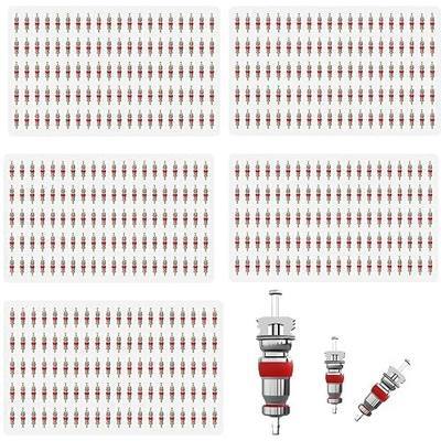 500PCS Schrader Tire Valve Cores, 300 PSI Replacement Kit | 500PCS Schrader Tire Valve Cores, US Standard Replacement with 300 PSI Rating for Cars, Trucks, RVs, ATVs & Bicycles