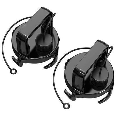 2 Pcs Waste Valve Cap with Capped 3/4" GHT - 3" Bayonet RV Sewer Cap, Leak-Proof Sealed Termination Cover for Campers, Boondocking and RV Storage