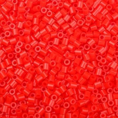 ZHIYUXI 2500Pcs Red Fuse Beads 5mm Iron Beads Melty Beads Hama Beads | Red Beads Kit for Christma DIY Crafts, Jewelry Making, Bulk, Holiday Gifts