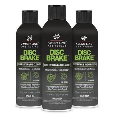 Finish Line Bike Brake Cleaner Spray Can, Disc Rotor Cleaner, Extends Part Life, 10 Fl Oz, Pack of 3