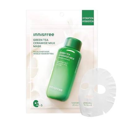 innisfree Green Tea Ceramide Milk Mask | Lightweight Korean Sheet Mask for Hydration Fast | Hydrating and Nourisihing | Replenish and Strengthen Skin's Moisture Barrier
