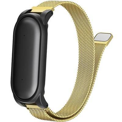Compatible with Plaud NotePin & Note Pin S AI Voice Recorder Strap+PC Frame | Mesh Loop Wristband Stainless Steel Magnetic Clasp Replacement Band with PC Case for Plaid Notepin Accessories Women Men
