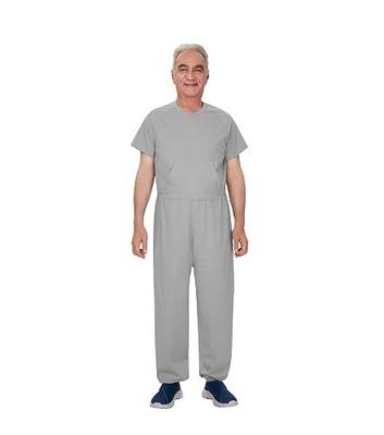 Adaptive Clothing for men Anti-Strip Back-Zip Jumpsuit for Elderly men