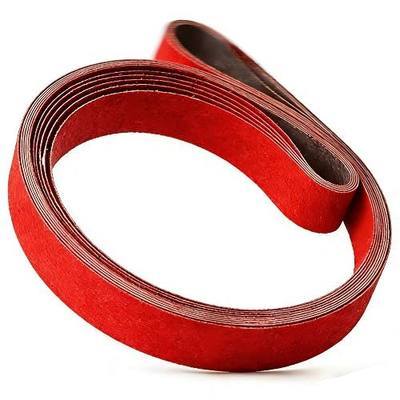 2x72 Inch Ceramic Sanding Belts (36/40/60/80/120 Grits) 5 Pcs | Extra durable ceramic sand belts, excellent for metal grinding