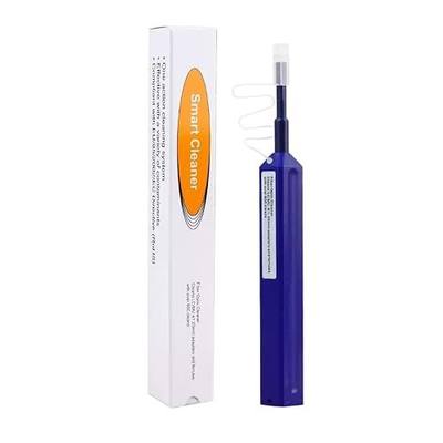 Fiber Pen Cleaner for LC/MU Connectors, 1.25mm UPC/APC Ferrule Cleaner, One-Push Fiber Optic Cleaning Tool with Extendable Probe (2.38” to 3.63”), 800+ Cleans per Unit, Anti-Static – 1 Pack