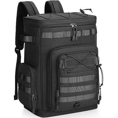 Hafmall Large 30L Tactical Insulated Cooler Backpack, 48 Can Leakproof Cooler Bag for Camping, Fishing, Climbing