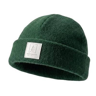 Northwood Sauna - Sauna Beanie - 100% Merino Wool - Banya Hat for Men & Women - One-Size-Fits-All - Spruce Green