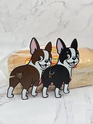 Funny Boston Terrier Bread Clip Black - 3D Printed Dog Butt Bag Clip for Bread Bags and Chip Bags - Reusable Bag Sealer Kitchen Gadget - Boston Terrier Gift for Dog Lovers - Unique Gag Gift