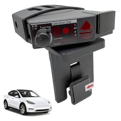 Radar Holder for Valentine One Gen1 Compatible with Tesla Vehicles - Black (V5 Platform)